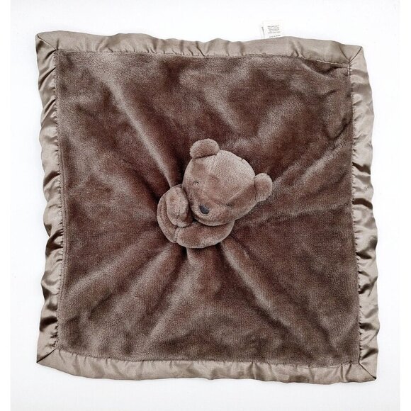 Carter's Bear Security Lovey Satin Back Blanket 15" X 15" - Picture 3 of 5